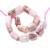 OPL03 Pink Opal kamień naturalny koraliki walec 6x10mm
