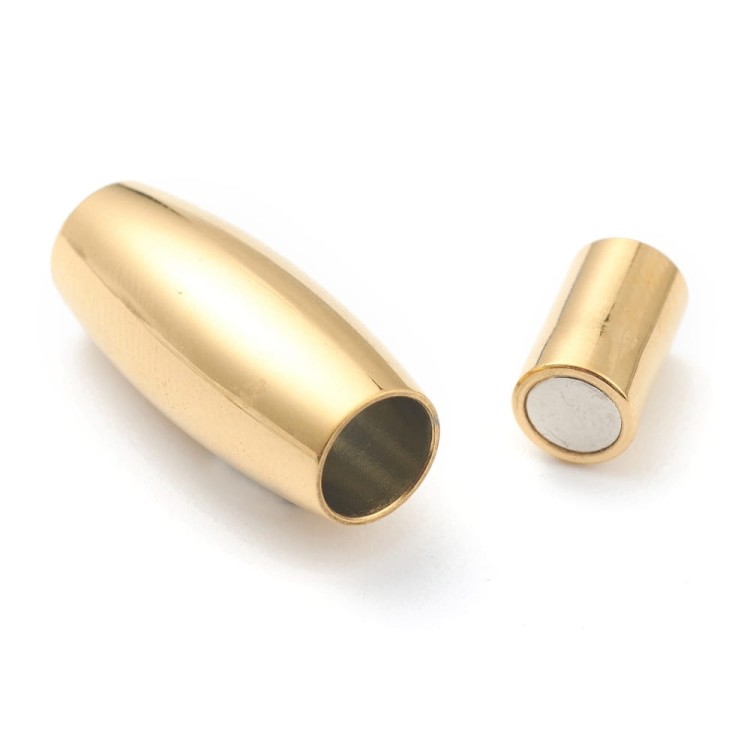 Zap429 Zapięcie magnetyczne stal nierdzewna złote 18K
