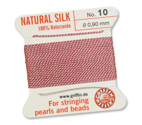 Nić jedwabna z igłą 100% NATURAL SILK