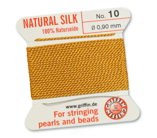 Nić jedwabna z igłą 100% NATURAL SILK