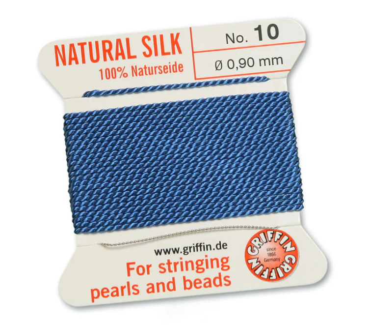Nić jedwabna z igłą 100% NATURAL SILK