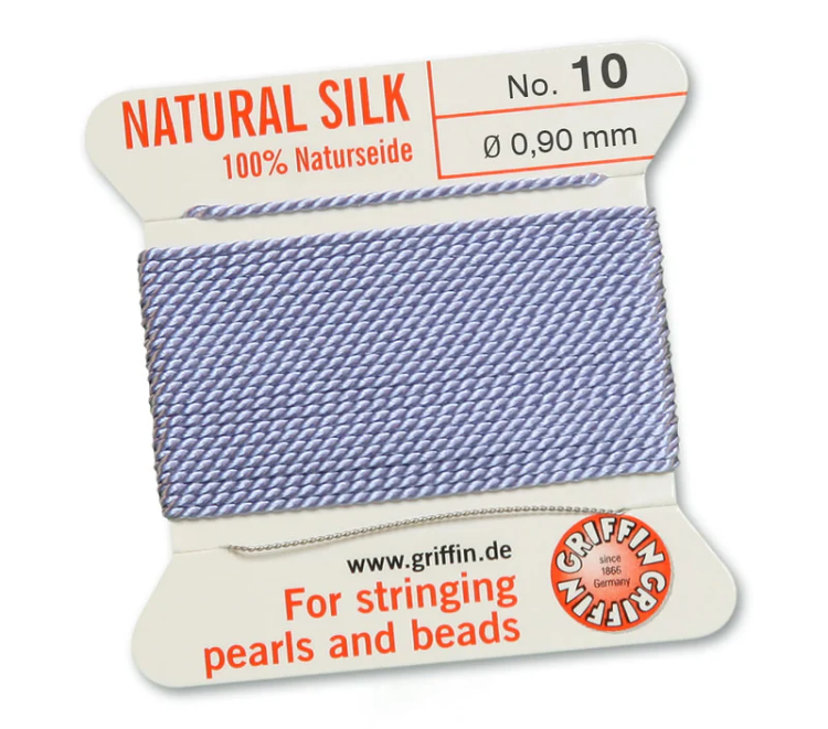 Nić jedwabna z igłą 100% NATURAL SILK