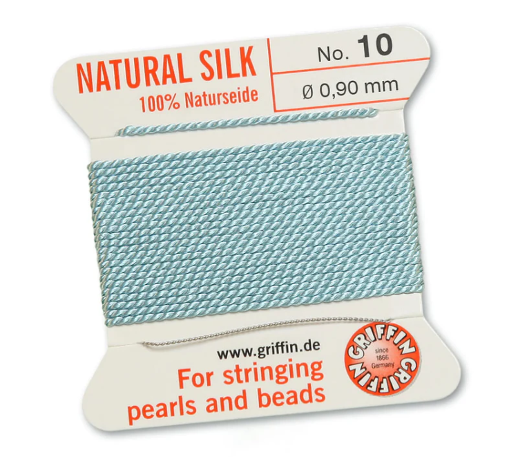 Nić jedwabna z igłą 100% NATURAL SILK