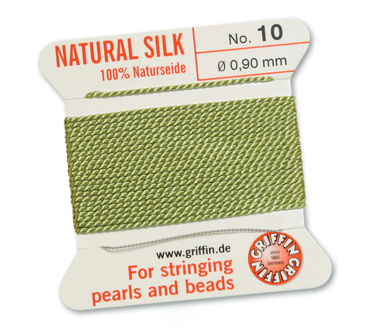 Nić jedwabna z igłą 100% NATURAL SILK