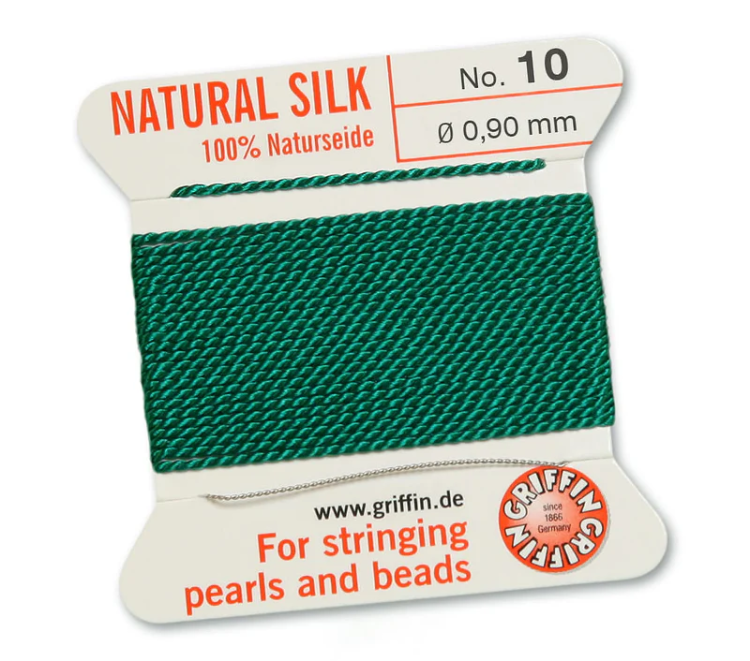 Nić jedwabna z igłą 100% NATURAL SILK