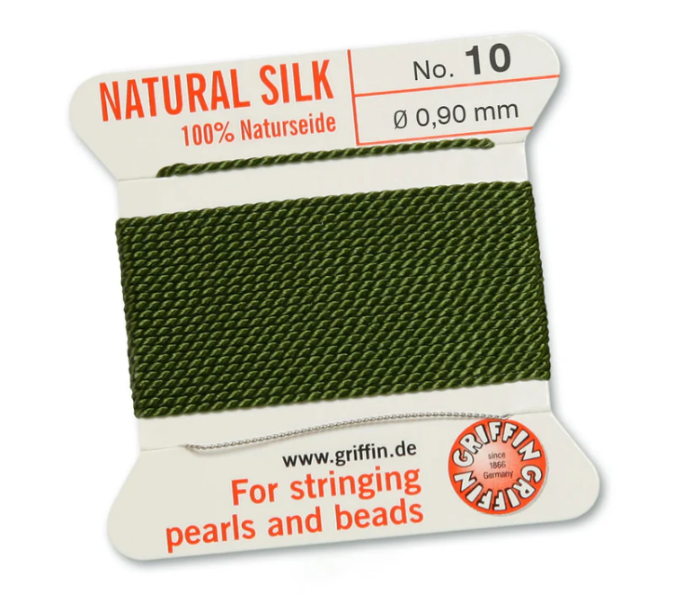 Nić jedwabna z igłą 100% NATURAL SILK