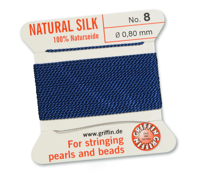Nić jedwabna z igłą 100% NATURAL SILK