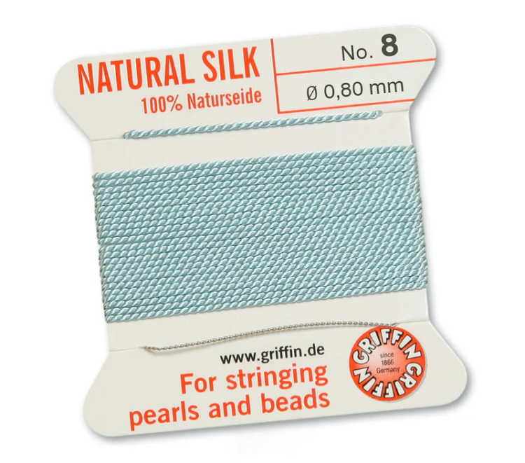 Nić jedwabna z igłą 100% NATURAL SILK