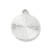 ZM392 Metalowa zawieszka emaliowana czarna pentagram