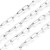 LAN208 Łańcuszek paperclips ze stali nierdzewnej