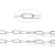 LAN208 Łańcuszek paperclips ze stali nierdzewnej