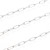 LAN209 Łańcuszek paperclips ze stali nierdzewnej
