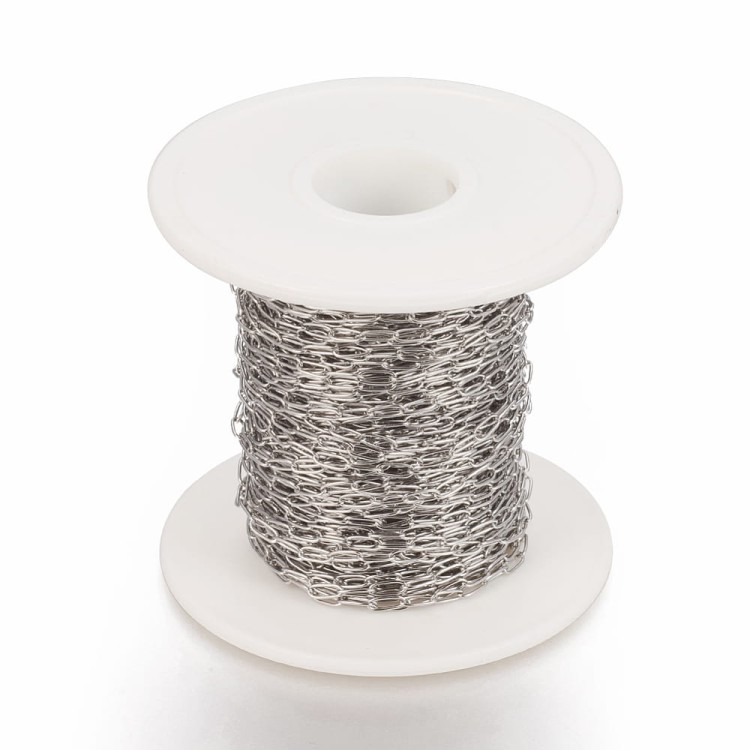 LAN209 Łańcuszek paperclips ze stali nierdzewnej