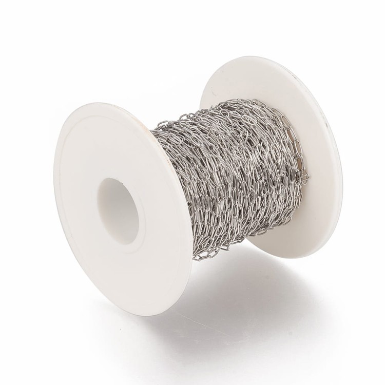 LAN209 Łańcuszek paperclips ze stali nierdzewnej
