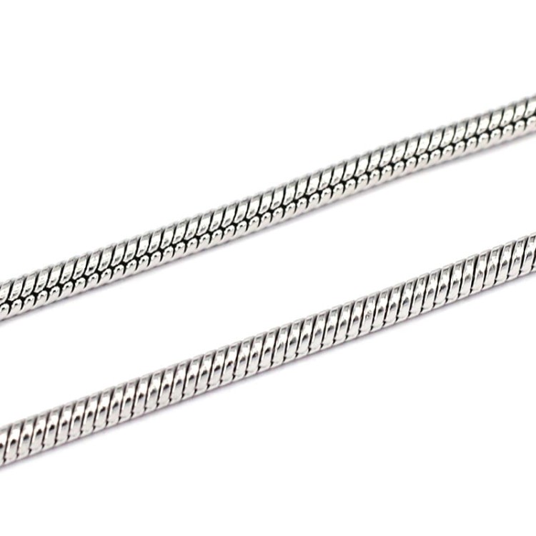 LAN211 Łańcuszek żmijka 2mm stal nierdzewna