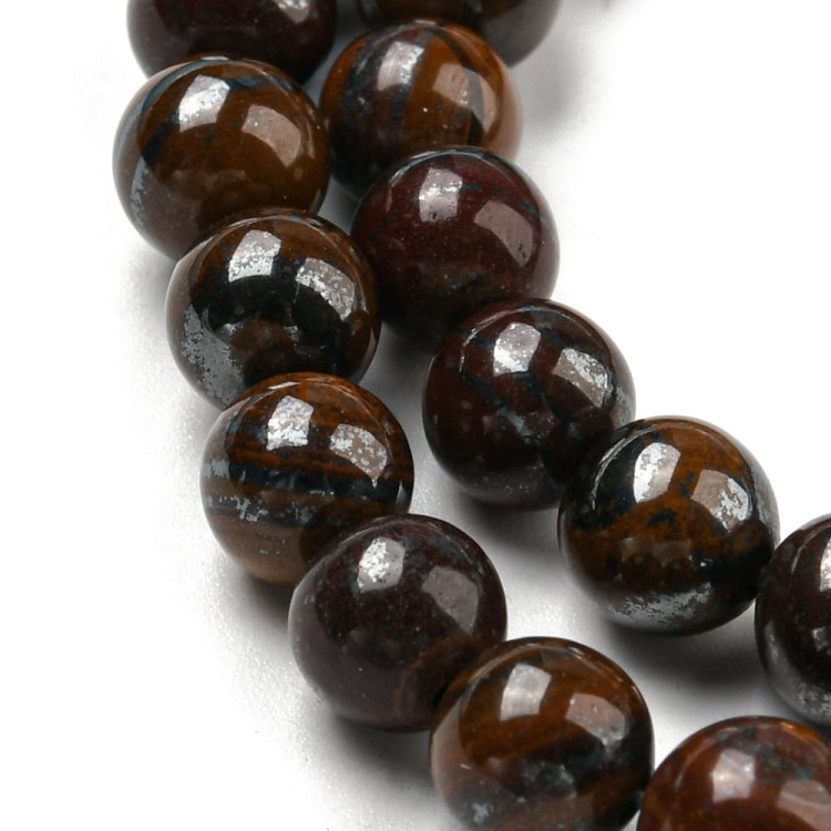 KK137 Tygrysie żelazo kamień naturalny koraliki kule 6mm