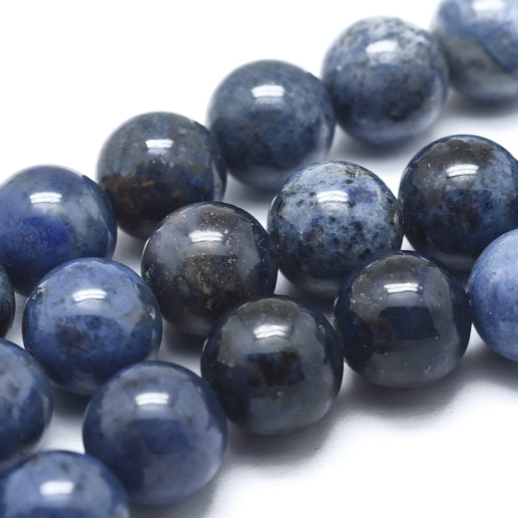 KK138 Dumortieryt kamień naturalny koraliki kule 6mm