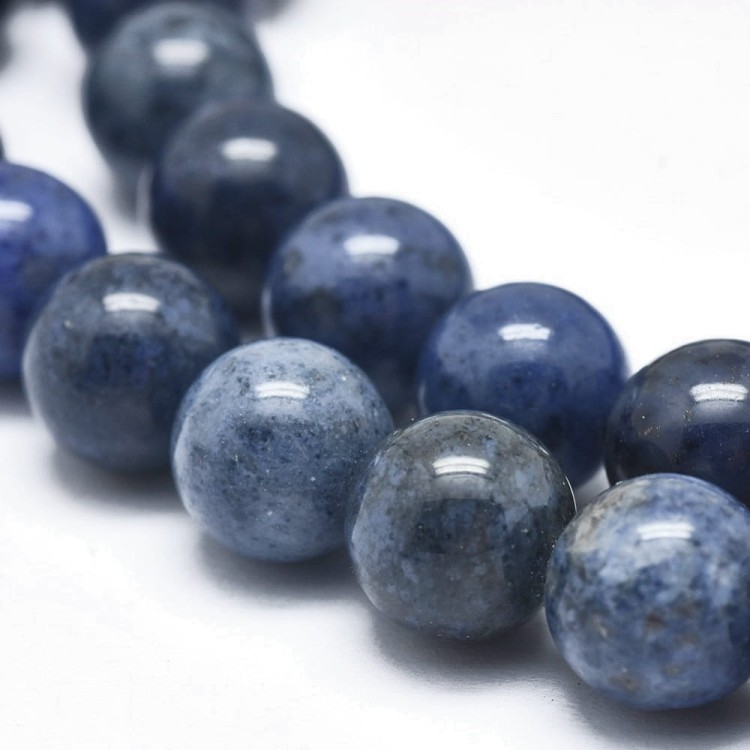 KK138 Dumortieryt kamień naturalny koraliki kule 6mm