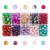 CRA154 Koraliki szklane crackle 6mm 450szt mix kolorów