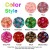 CRA154 Koraliki szklane crackle 6mm 450szt mix kolorów