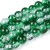 CRA155 Koraliki szklane crackle 6mm zielone