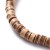 KDR07 Koraliki z drewna kokosowego 5mm brązowe sznur