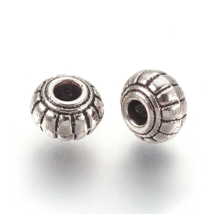 PRM636 Przekładka metalowa zdobna do biżuterii kuleczki koraliki metalowe