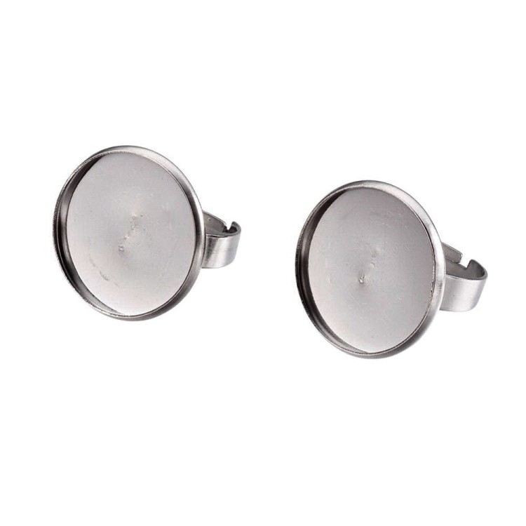 PBA16 Baza pierścionka pierścionek z bazą po kaboszon 20mm stal nierdzewna