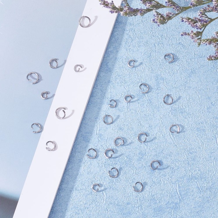 ZPF81 Zestaw półfabrykatów do biżuterii ogniwa kółeczka stal nierdzewna