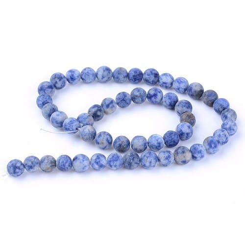 JAS83 Jaspis blue spot kamień naturalny koraliki kule 6mm matowe