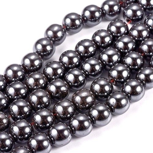 HEM83 Kamień hematyt koraliki kule 8mm