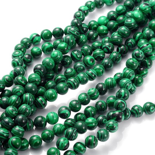 MAL17 Malachit syntetyczny koraliki kule 8mm