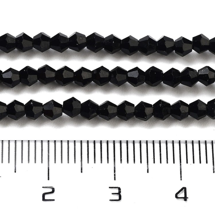 BIC165 Koraliki szklane szlifowane bicone