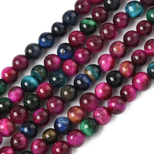 TO34 Tygrysie Oko kamień naturalny koraliki kule 6mm