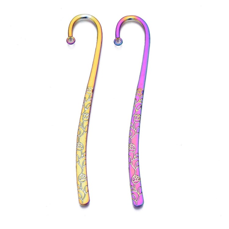 BZA72 Baza zakładki do książki zakładka do zdobienia 11,5cm tęczowa rainbow