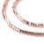 HEM86 Hematyt koraliki fasetowane 3x3x2mm rose gold