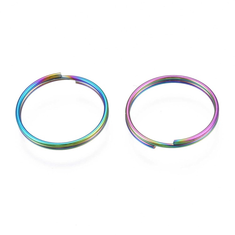 STAS-S119-100-3.jpgOG114 Ogniwa kółka kółeczka montażowe 14mm stal nierdzewna tęczowe