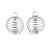 ZM394 Zawieszka metalowa spiralka sprężynka 14mm platynowa