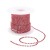 TB44 Taśma biżuteryjna ozdobna z cyrkoniami SS6 2mm 1m silver/red