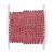 TB44 Taśma biżuteryjna ozdobna z cyrkoniami SS6 2mm 1m silver/red