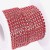 TB44 Taśma biżuteryjna ozdobna z cyrkoniami SS6 2mm 1m silver/red