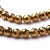 HEM89 Hematyt koraliki fasetowane kule 4mm złote PVD