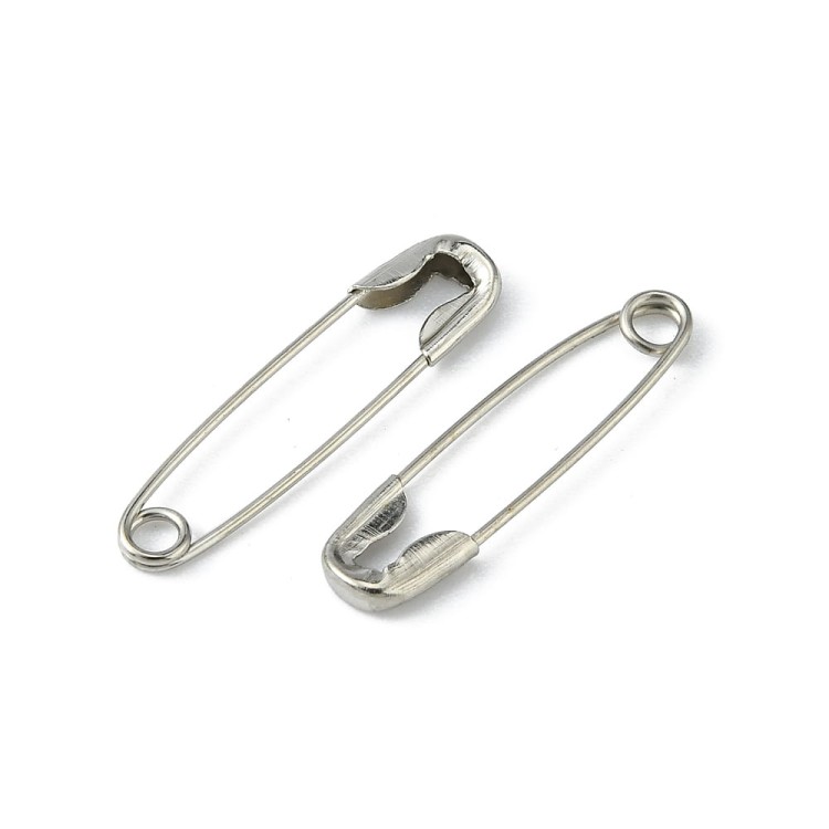 ISA03 Agrafki srebrne agrafka 20x5mm 50szt