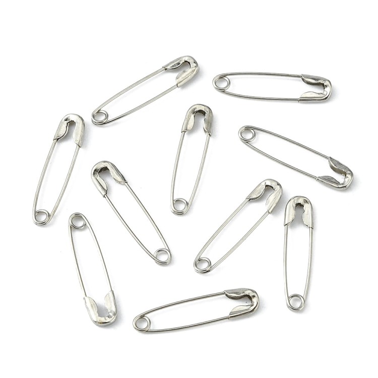 ISA03 Agrafki srebrne agrafka 20x5mm 50szt