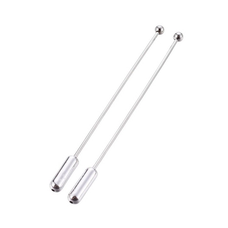 BBR60 Baza broszki na szpilce zapięcie do broszki 66mm platynowa