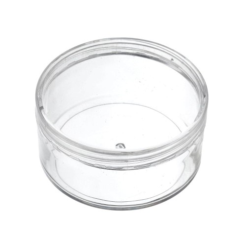 SP39 Pojemnik słoiczek plastikowy PS z nakrętką 90ml transparentny