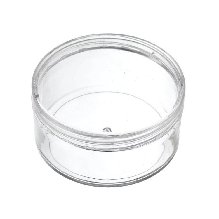 SP39 Pojemnik słoiczek plastikowy PS z nakrętką 90ml transparentny