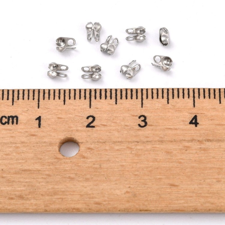 LAP89 Końcówki zakończenia łapaczki boczne 4x2mm/1,5mm stal nierdzewna