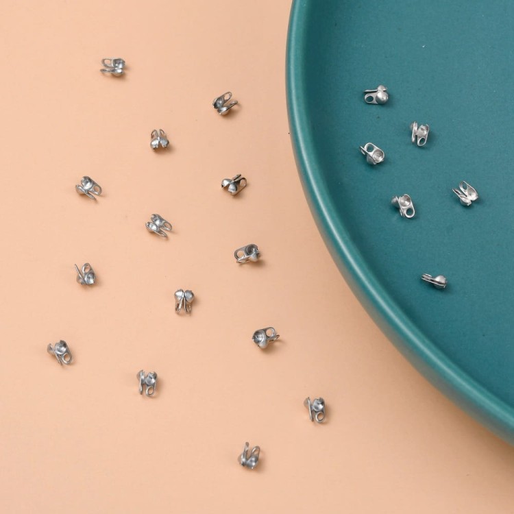 LAP89 Końcówki zakończenia łapaczki boczne 4x2mm/1,5mm stal nierdzewna