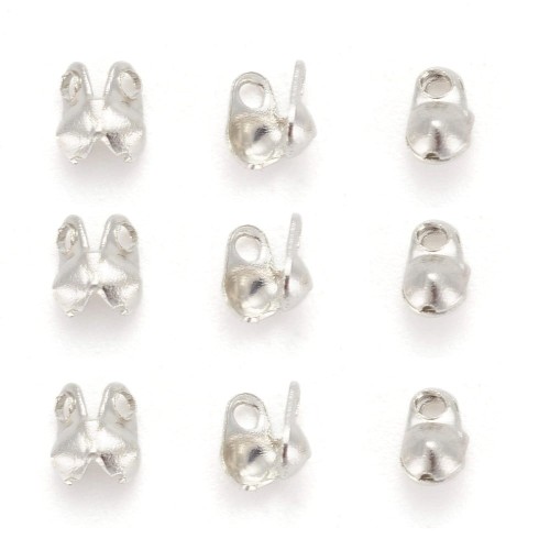 LAP84 Końcówki zakończenia łapaczki boczne 4x2mm/1,5mm platynowy